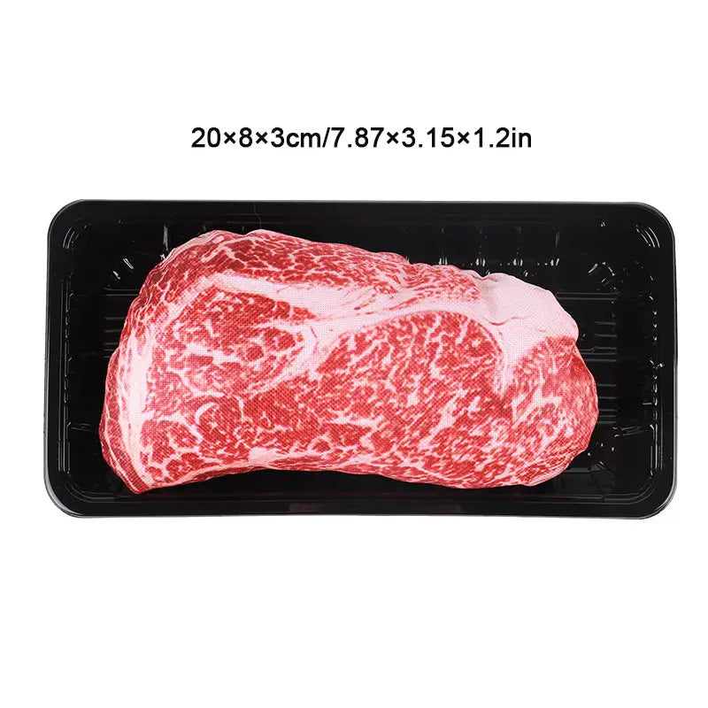 Chew-A-Saurus: Funny Photorealistic Steak & Tomahawk Chew