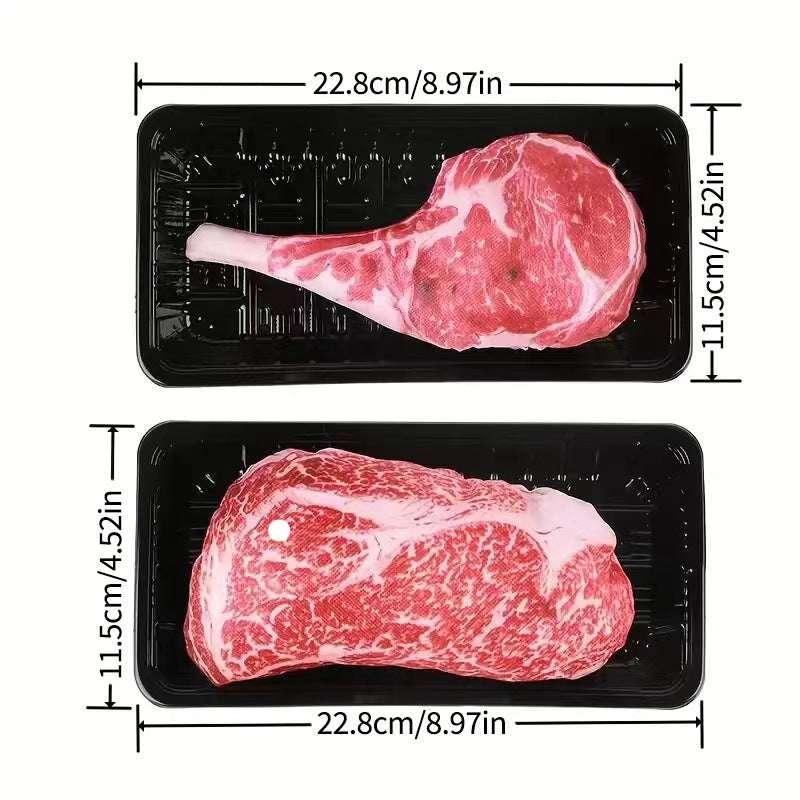 Chew-A-Saurus: Funny Photorealistic Steak & Tomahawk Chew