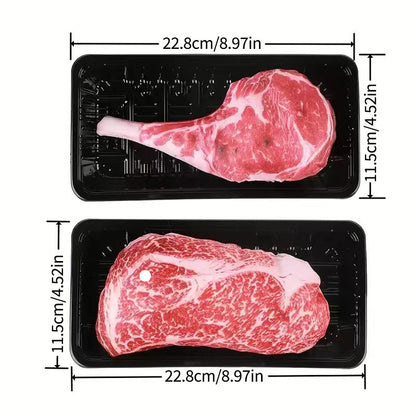Chew-A-Saurus: Funny Photorealistic Steak & Tomahawk Chew